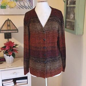 Chico's Warm Neutals Cardigan Sweater